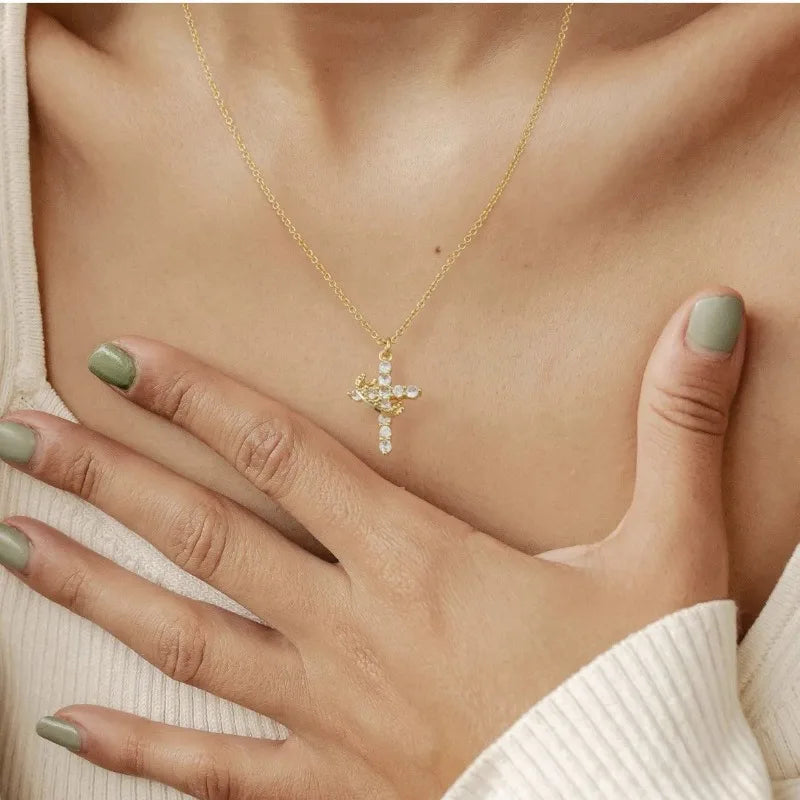 JolieCrown™ Cross & Crown Necklace (BUY 1 GET 1 FREE ENDS TONIGHT) *JUST ADD 2 TO CART!*