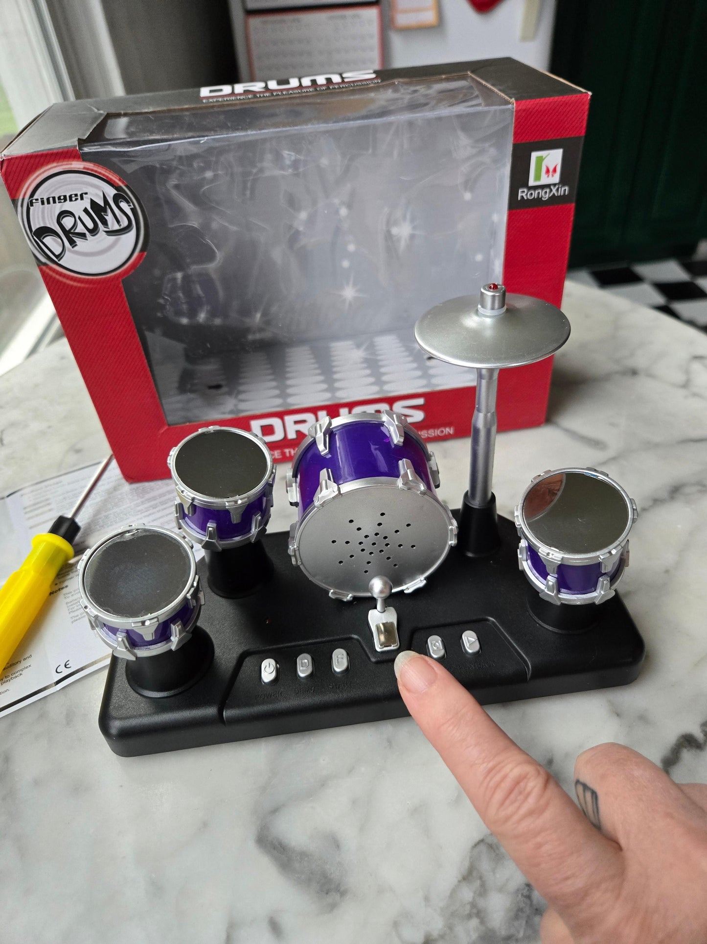 Mini Desk Drum Set (Plays Sounds)