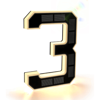 9-Inch Solar Lighted House Numbers for Outside