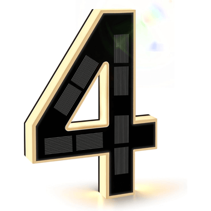 9-Inch Solar Lighted House Numbers for Outside