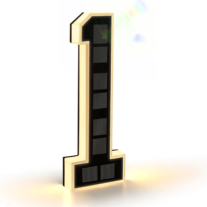 9-Inch Solar Lighted House Numbers for Outside